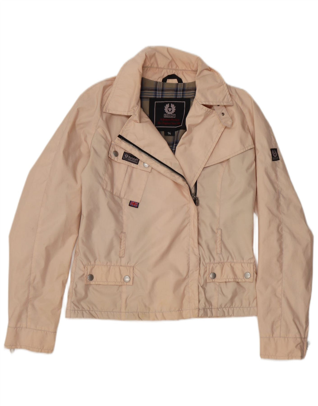 Giacca da motociclista per ragazze Belstaff 13-14 anni in nylon rosa