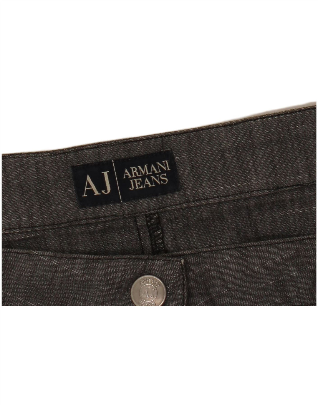 Gonna dritta da donna Armani W32 grande grigia screziata