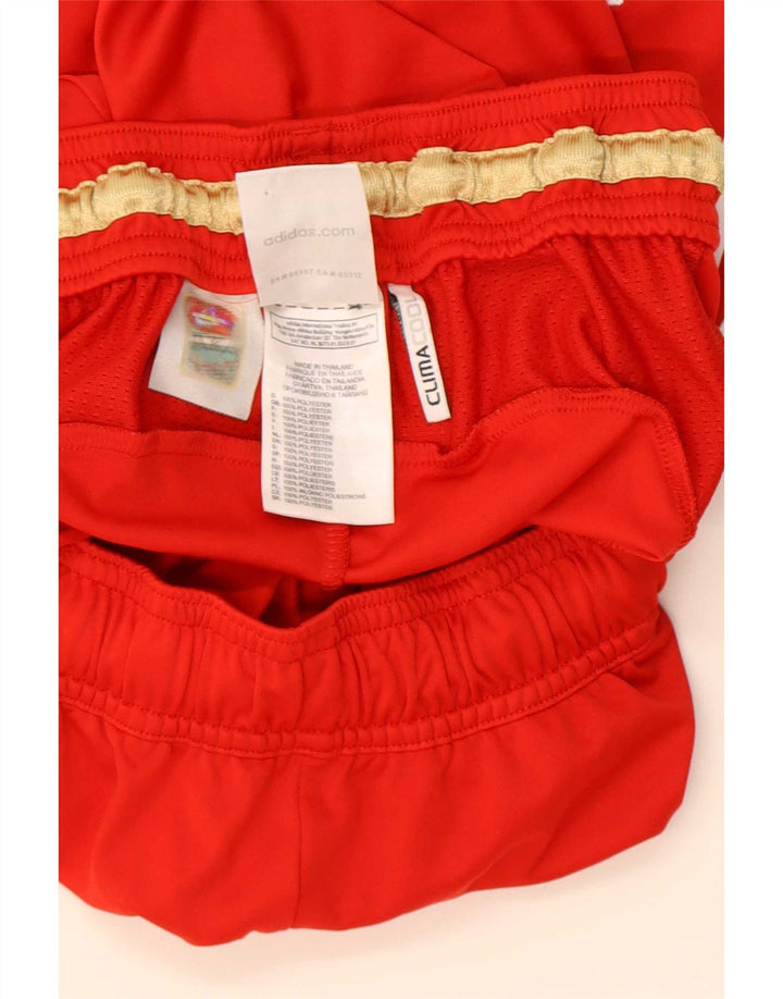 Pantaloncini sportivi Adidas da uomo Liverpool piccoli in poliestere rosso