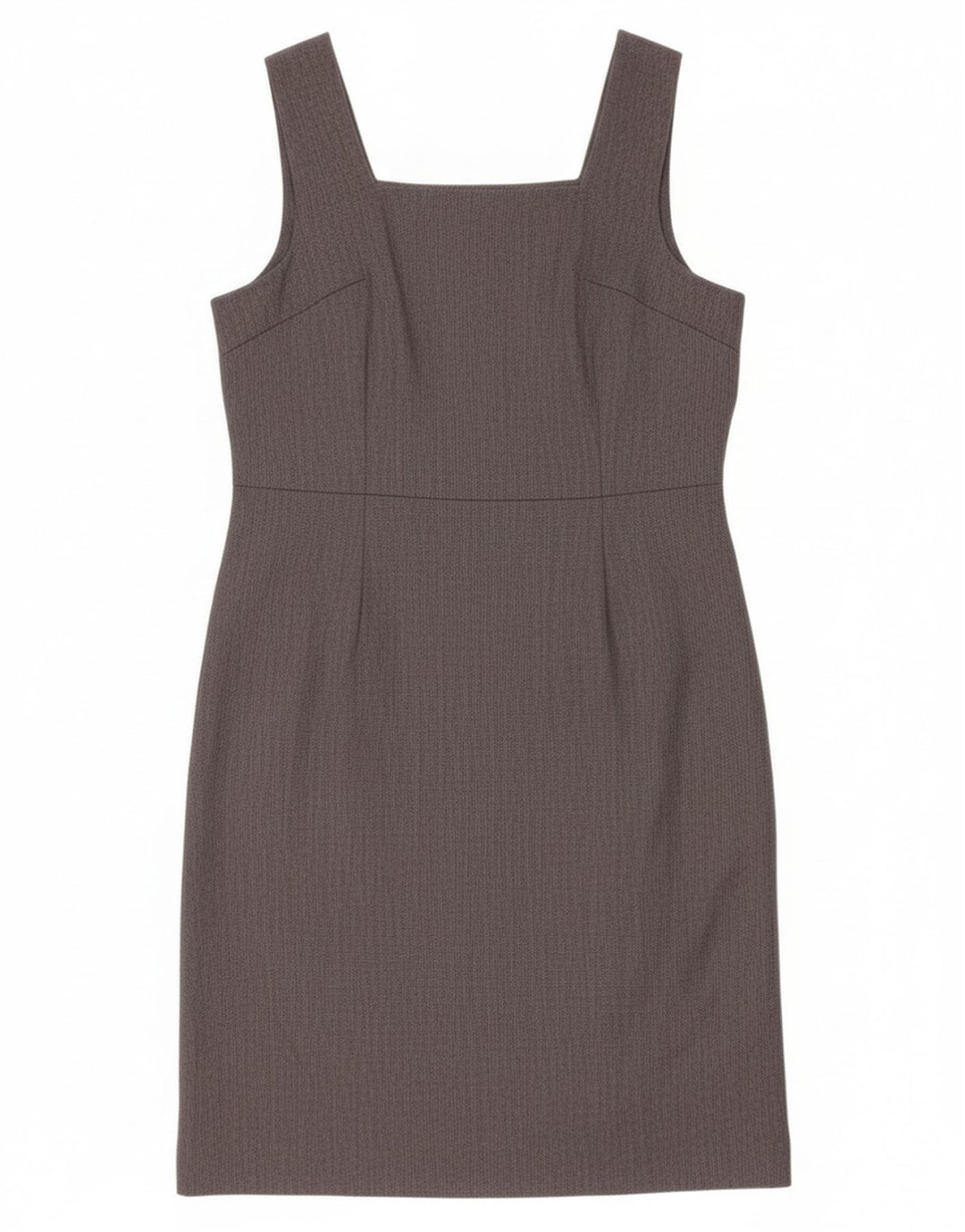 Abito tubino senza maniche vintage da donna UK 12 Grigio medio