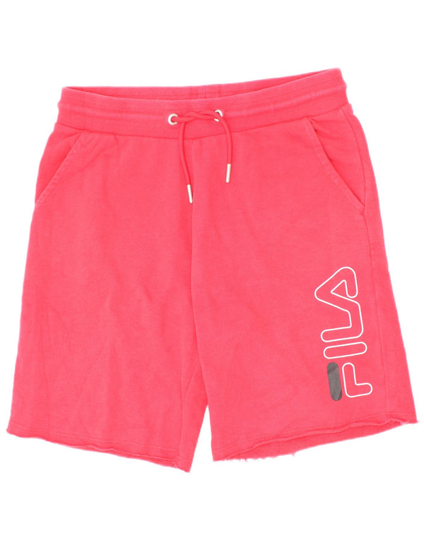 Pantaloncini sportivi grafici per ragazze Fila 7-8 anni in cotone rosso