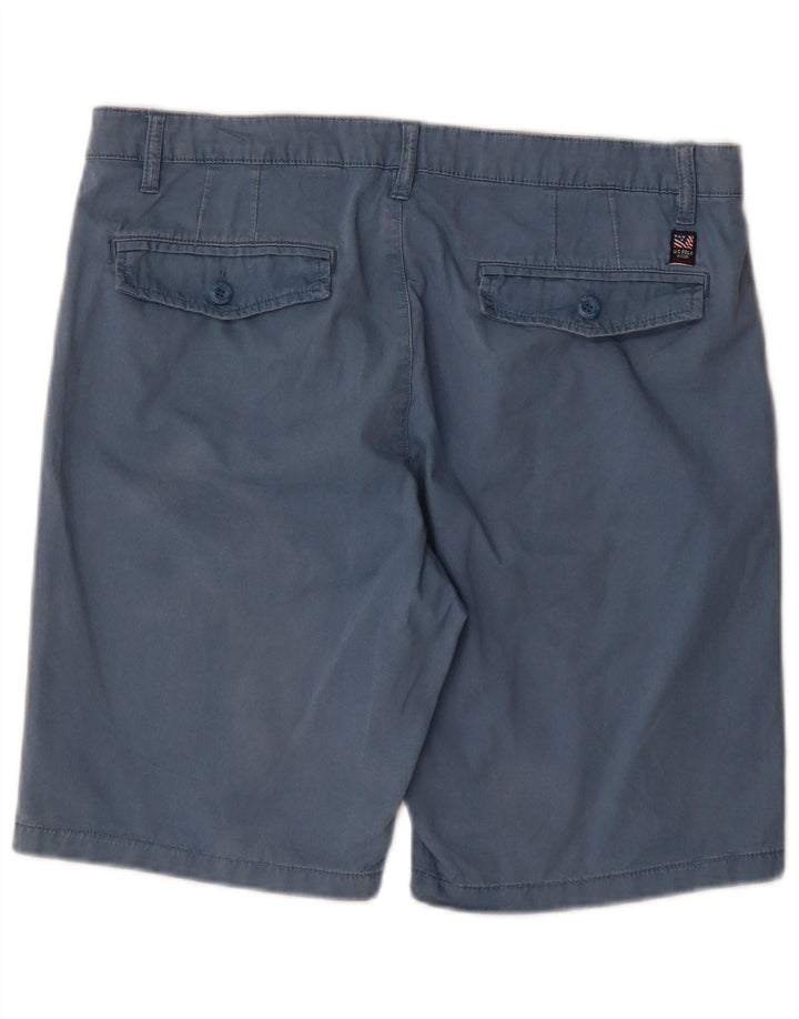 Polo Assn. Pantaloncini chino da uomo W33 in cotone blu medio