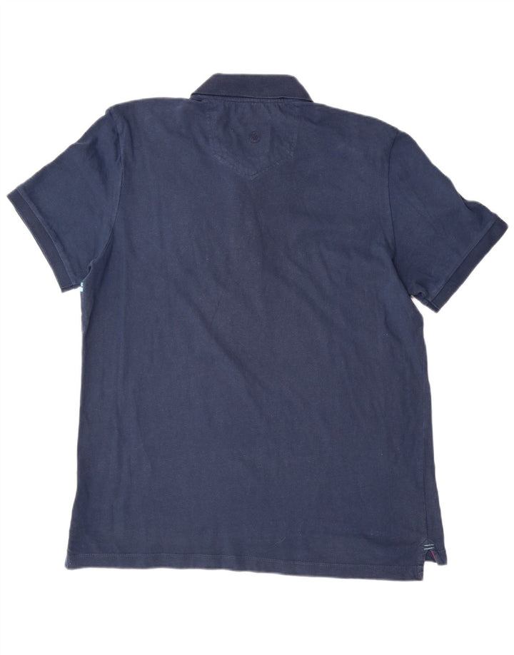 Polo da uomo Fat Face XL a righe blu navy