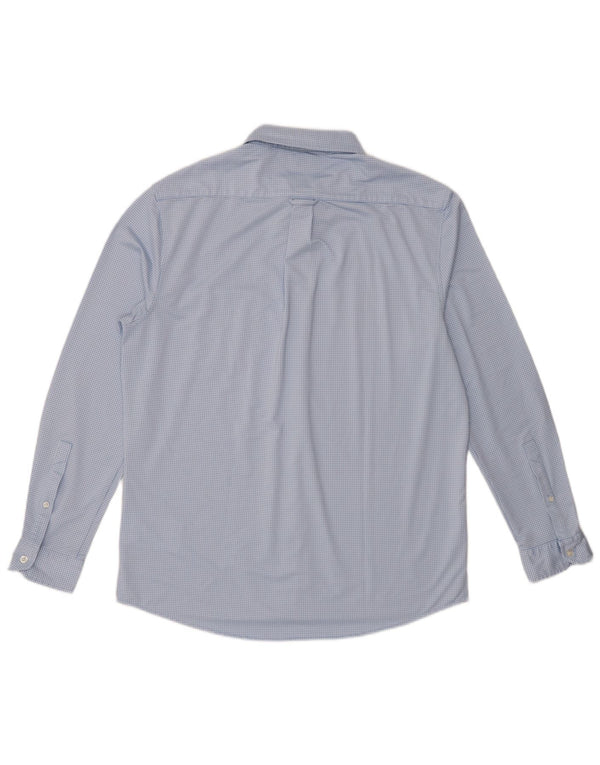 Camicia da uomo Musto grande in poliestere a quadretti blu