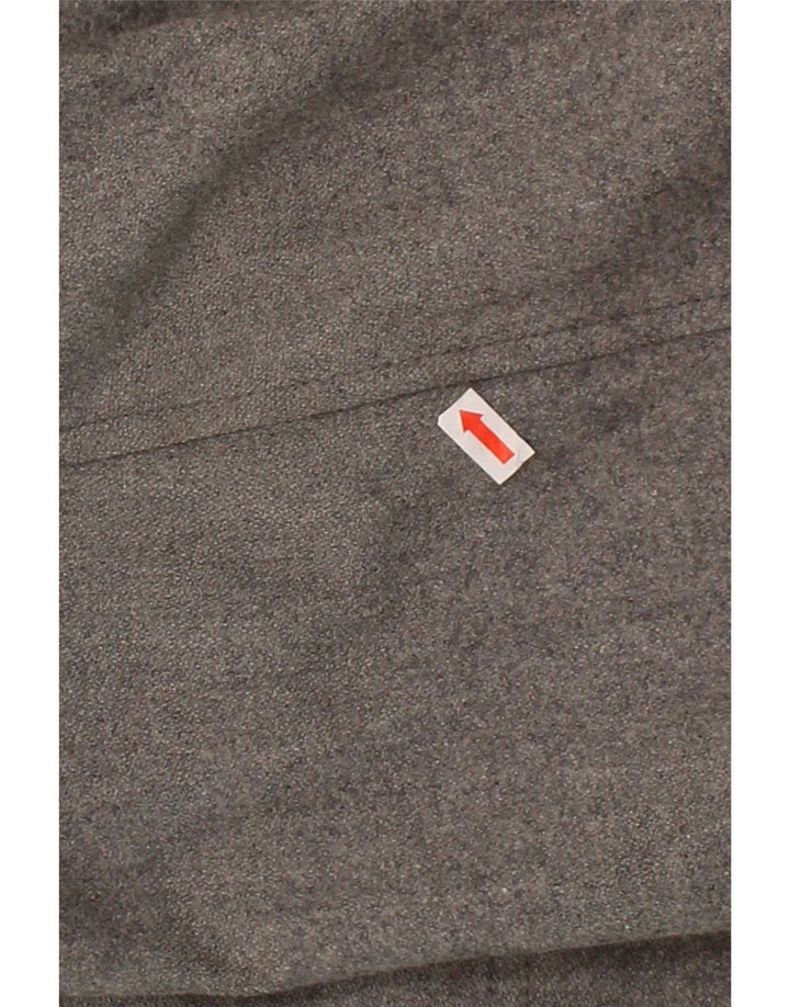 CALVIN KLEIN Mens Double Breasted Overcoat UK 44 2XL Grey