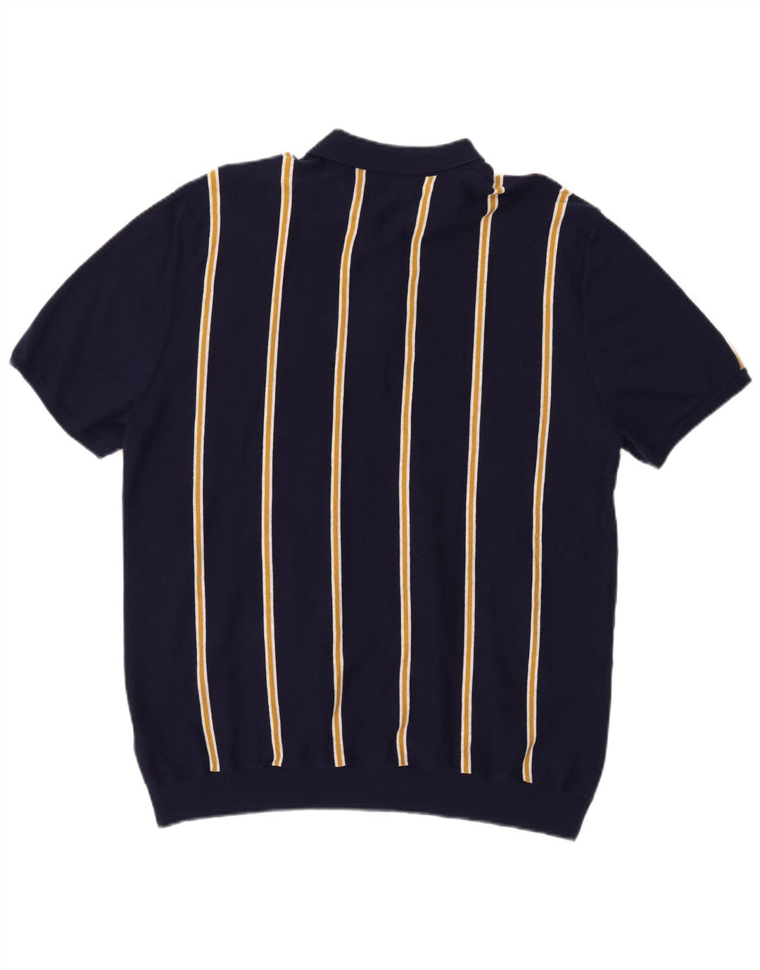 Maglione maglione da uomo Marks & Spencer con collo alto 2XL a righe blu navy