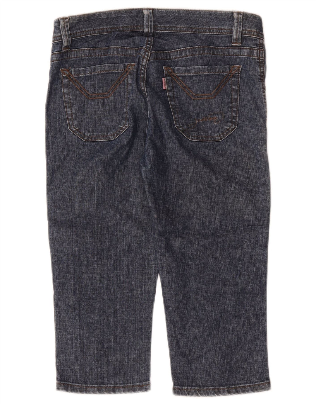 Pantaloncini di jeans Bermuda da donna Jeckerson W27 piccoli in cotone blu