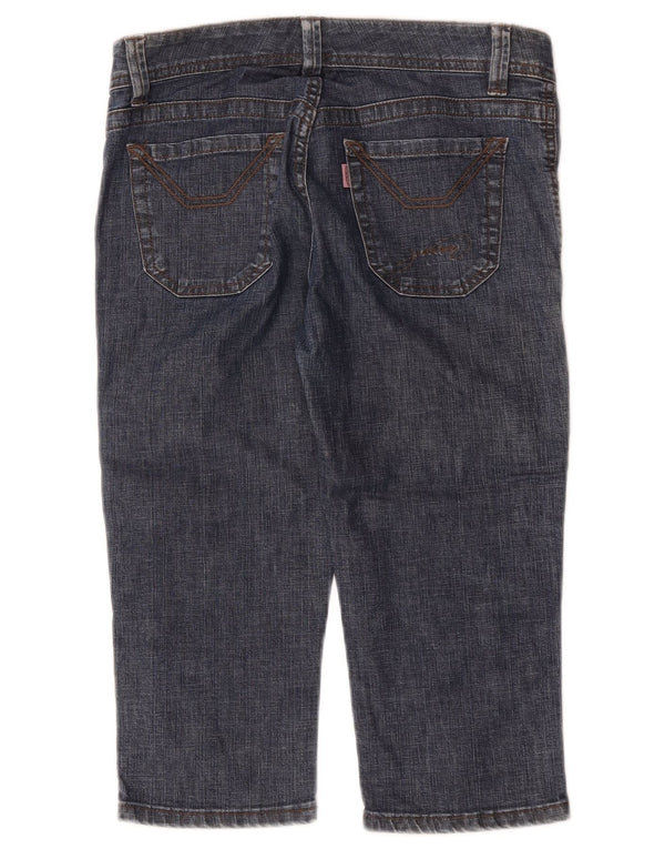 Pantaloncini di jeans Bermuda da donna Jeckerson W27 piccoli in cotone blu