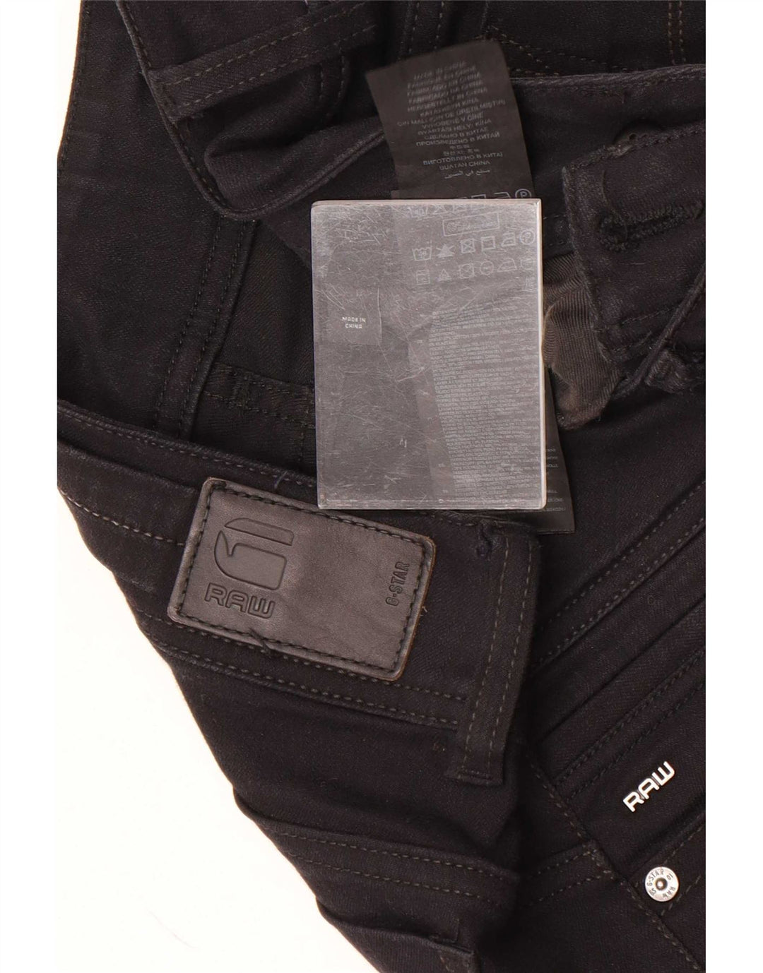 Jeans dritti G-Star da donna Midge Saddle W28 L30 cotone nero