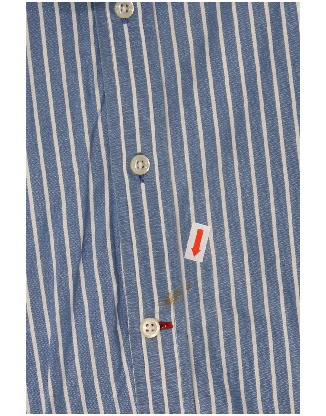 TOMMY HILFIGER Camicia da uomo in cotone gessato blu medio