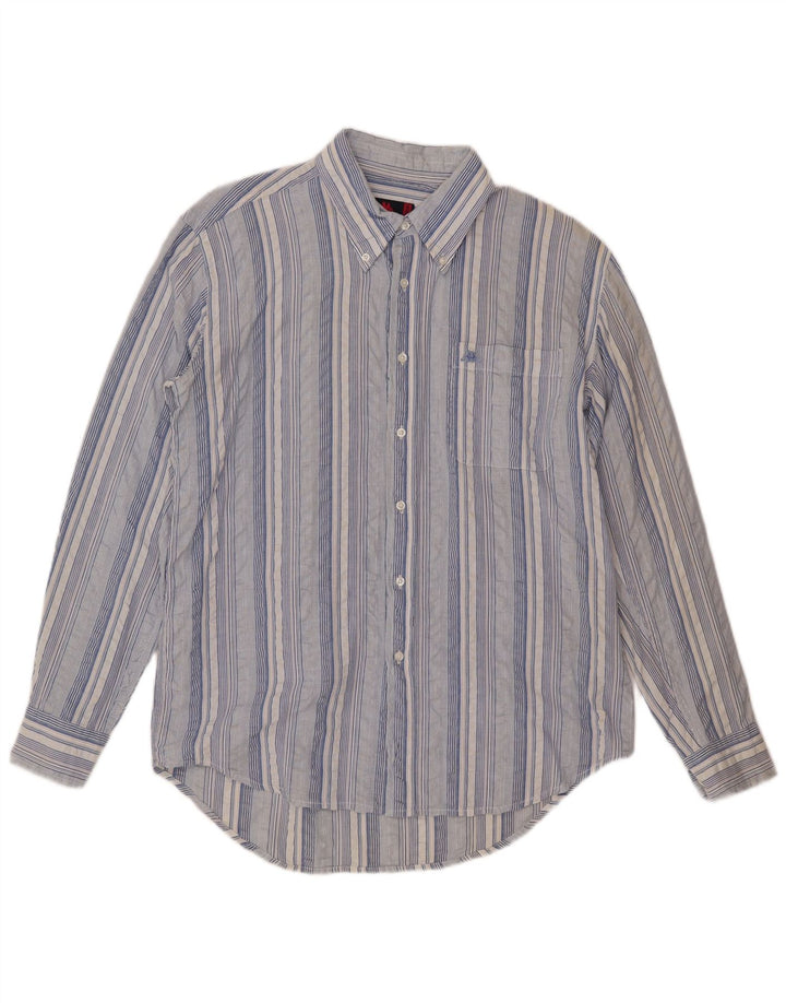 Camicia Uomo KAPPA Cotone Rigato Blu Medio