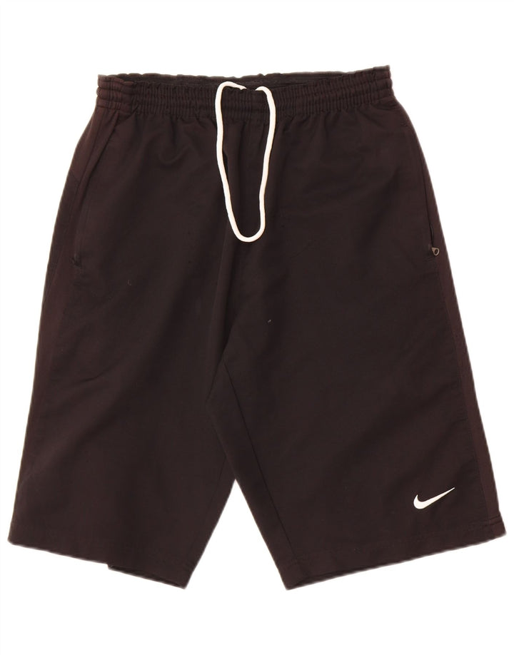 Pantaloncini sportivi Nike da uomo piccoli in poliestere nero
