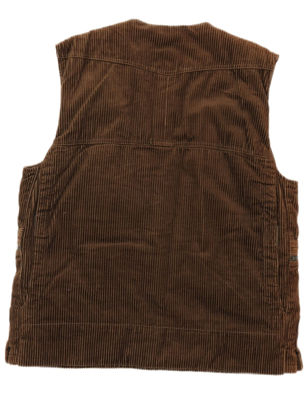 ESSE EMME Gilet da uomo in velluto a coste IT 48 medio cotone kaki