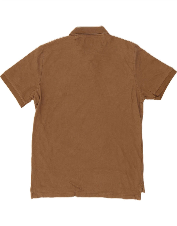 CHAPS Mens Polo Shirt Large Brown Cotton Vintage Chaps and Second-Hand Chaps from Messina Hembry 