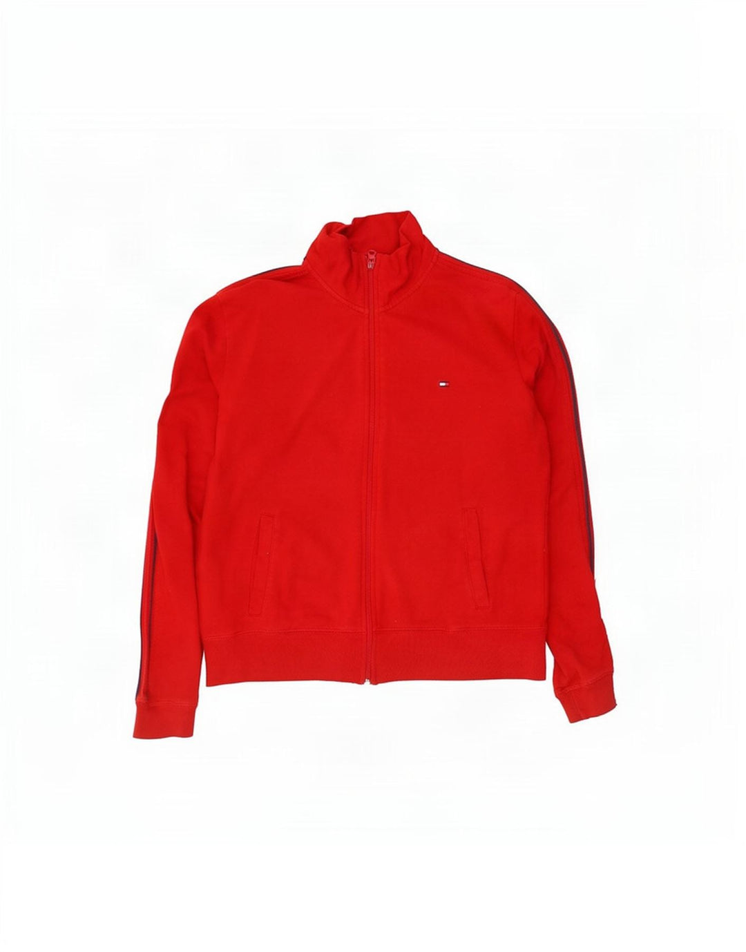 Giacca da tuta da donna Tommy Hilfiger UK 16 grande cotone rosso