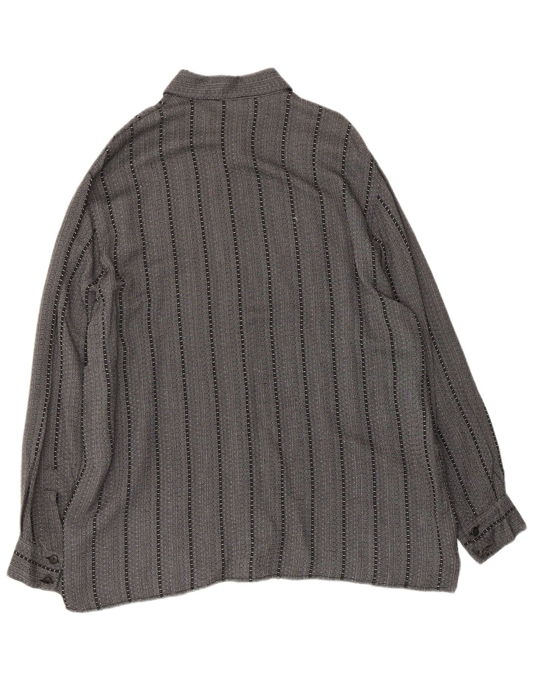 Camicia da uomo Trend Acetato a righe grigio medio