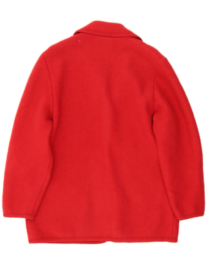 KAUFMANN Womens 3 Button Blazer Jacket IT 48 XL Red Wool Vintage Kaufmann and Second-Hand Kaufmann from Messina Hembry 