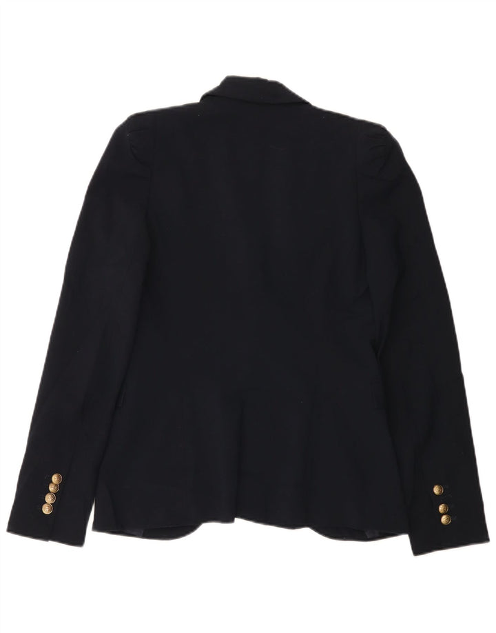 Giacca blazer a 1 bottone da donna Zara UK 6 XS poliestere blu navy