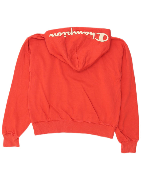 Maglione con cappuccio grafico corto da donna CHAMPION UK 14 Cotone rosso medio