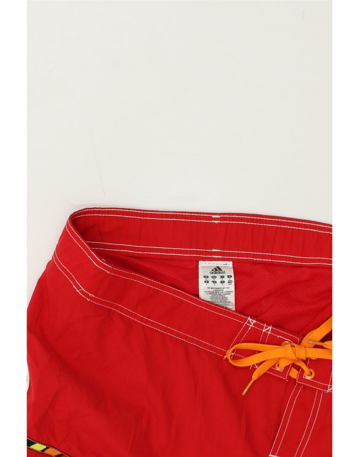 Pantaloncini da bagno grafici da uomo ADIDAS rosso medio in poliestere