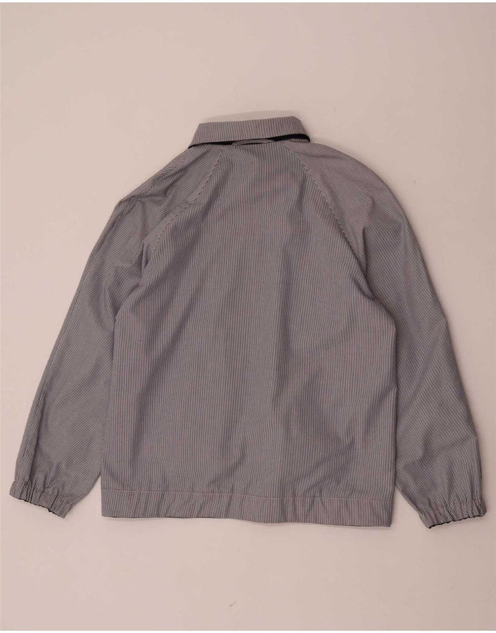 Giubbotto bomber reversibile vintage da donna EU 38 medio in poliestere blu navy