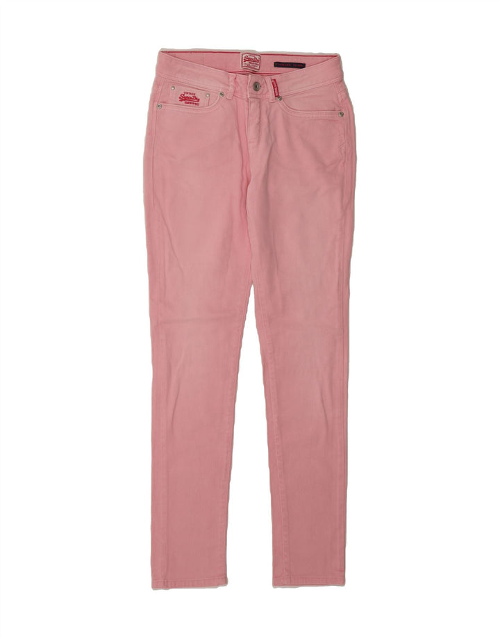 SUPERDRY Womens Standard Skinny Jeans W28 L32 Pink Vintage Superdry and Second-Hand Superdry from Messina Hembry 