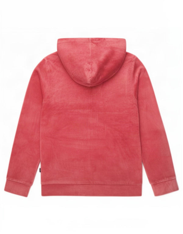 Felpa con cappuccio in velluto grafico per ragazze Puma 11-12 anni in cotone rosa