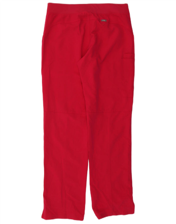 Pantaloni cargo dritti da donna Figs Large W32 L32 poliestere rosa