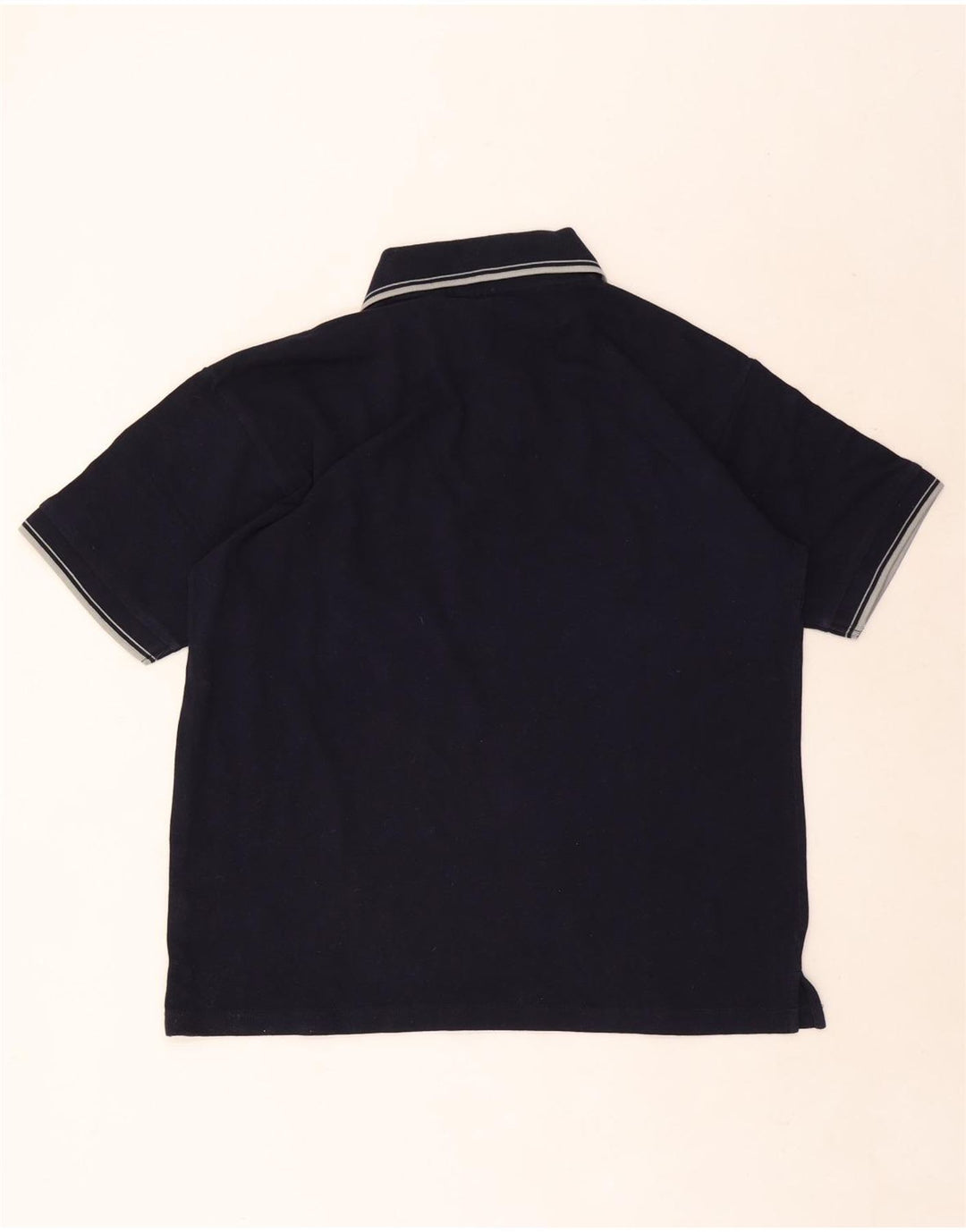 Polo Kappa Uomo Large in cotone a righe blu navy