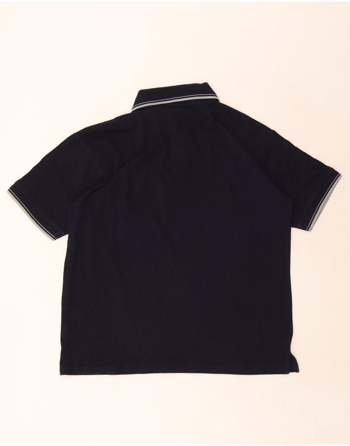 Polo Kappa Uomo Large in cotone a righe blu navy