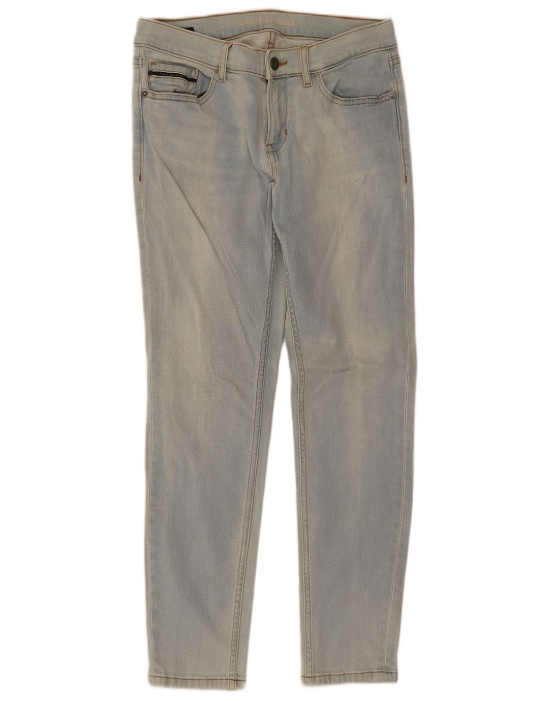Jeans slim da donna Calvin Klein W27 L26 Blu