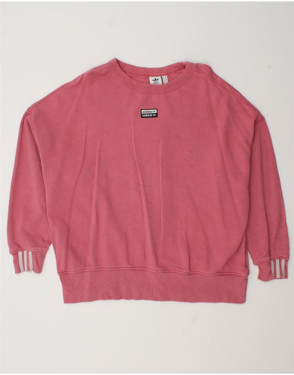 Felpa da donna Adidas Jumper UK 22 3XL cotone rosa
