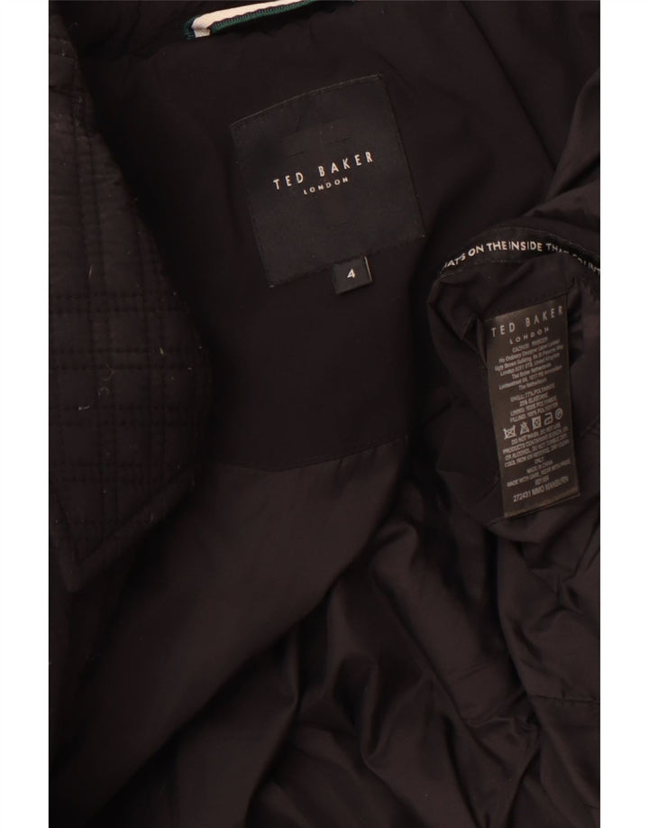 Giacca trapuntata da uomo Ted Baker taglia 4 grande nera in poliammide
