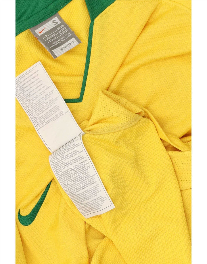 T-shirt da uomo Nike Top UK 36/38 Small Giallo Colourblock Poliestere