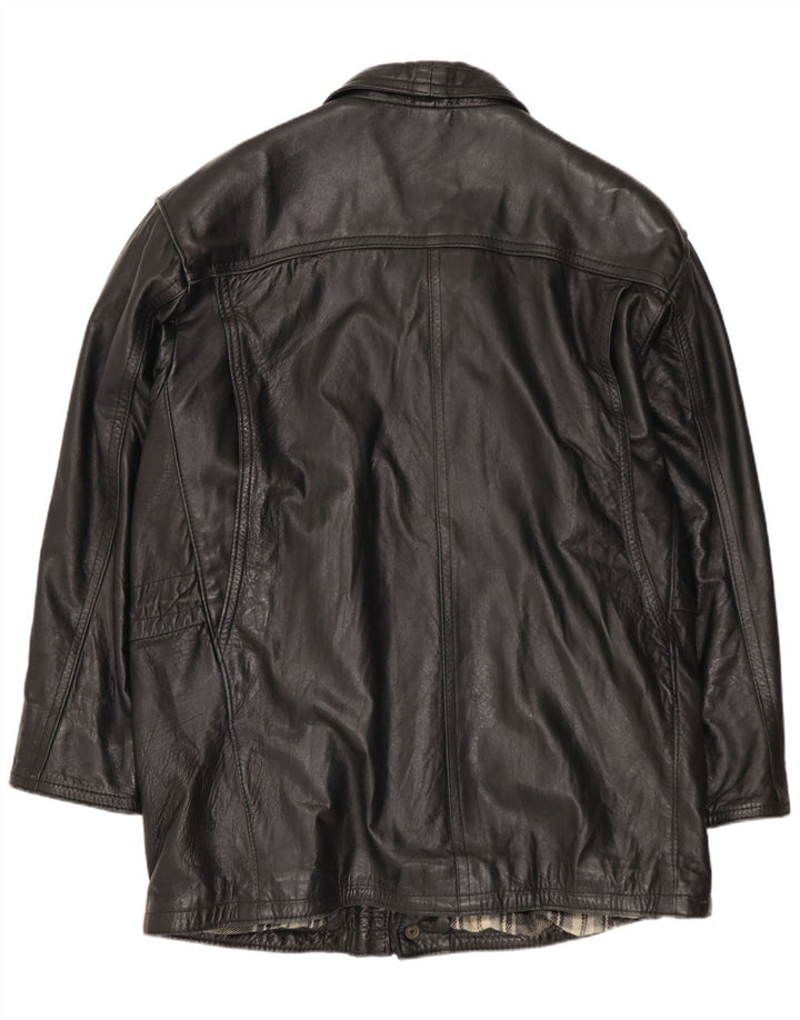 Giacca in pelle da uomo FLORENCE UK 40 grande in pelle nera
