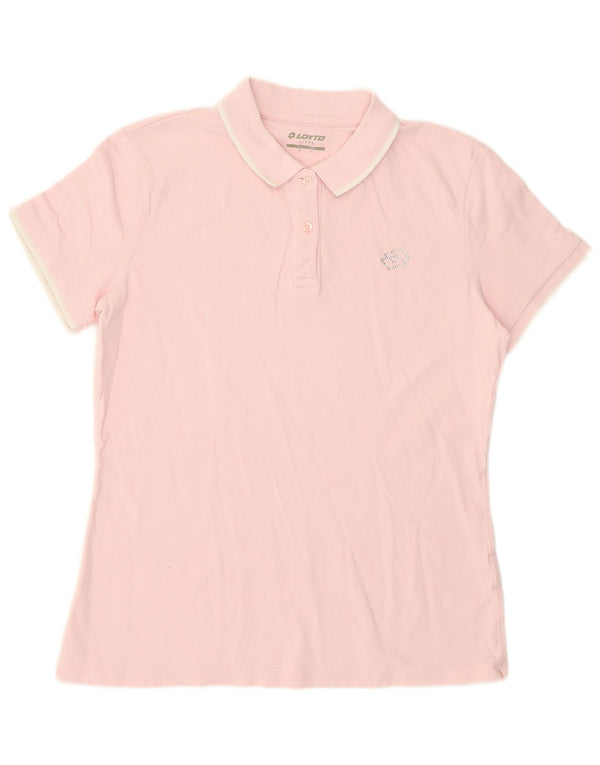Polo Lotto Life da donna UK 16 Large Rosa