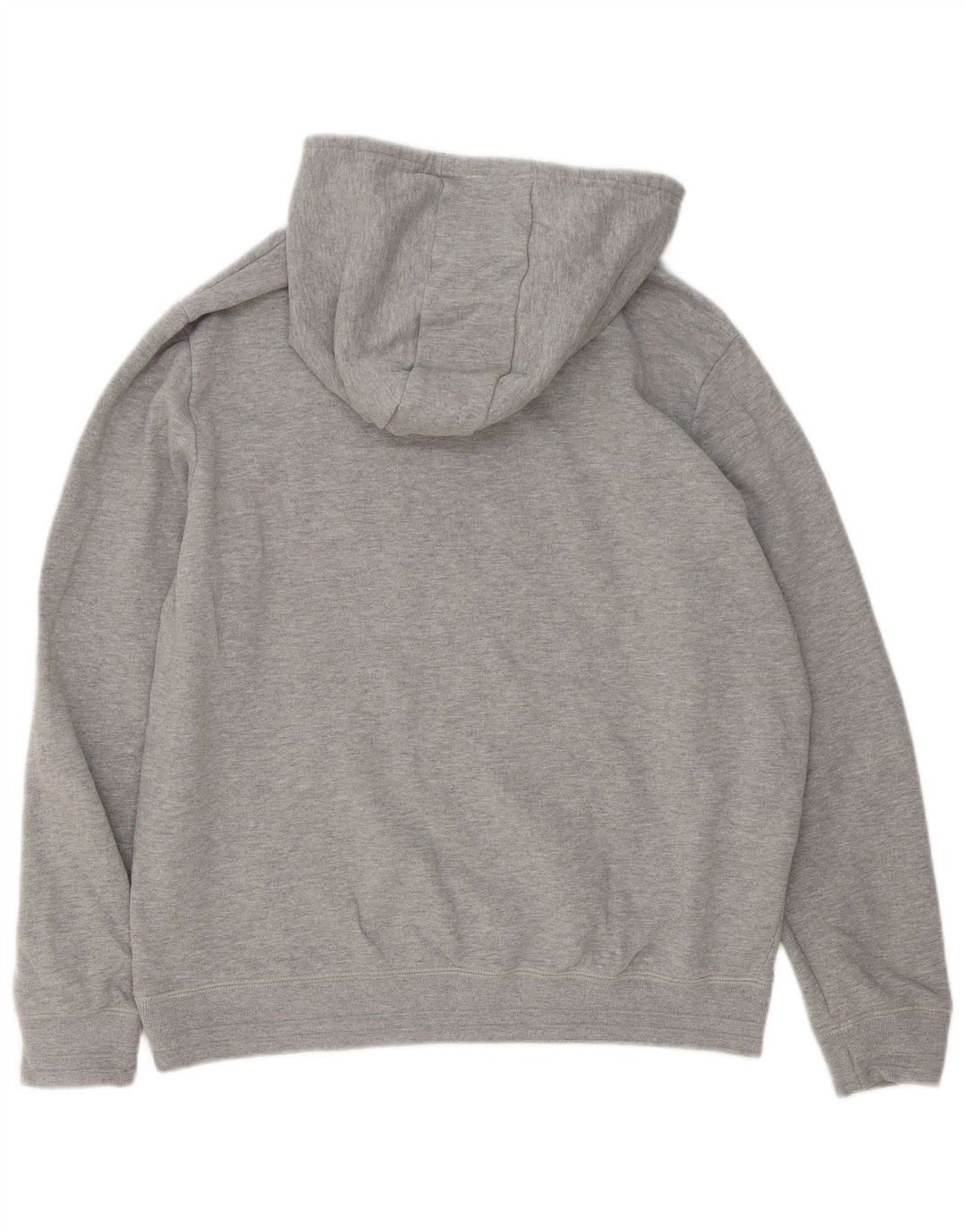 Felpa con cappuccio grafica da uomo Penguin, grande cotone grigio