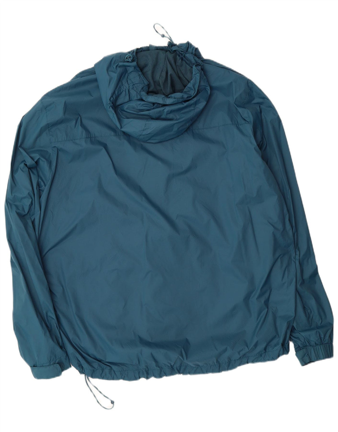 MOUNTAIN WAREHOUSE Womens Hooded Rain Jacket UK 18 XL Blue Nylon