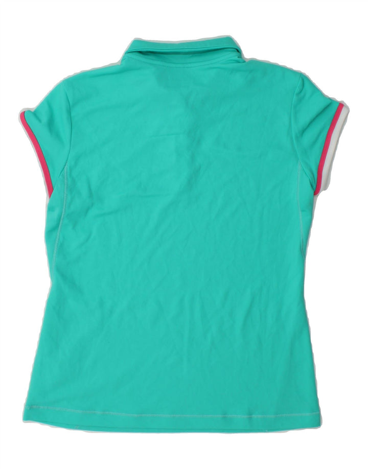 LOTTO Womens Polo Shirt UK 14 Large Turquoise Vintage Lotto and Second-Hand Lotto from Messina Hembry 