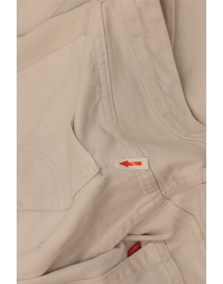 Jeans dritti da uomo Levi's W36 L36 cotone bianco