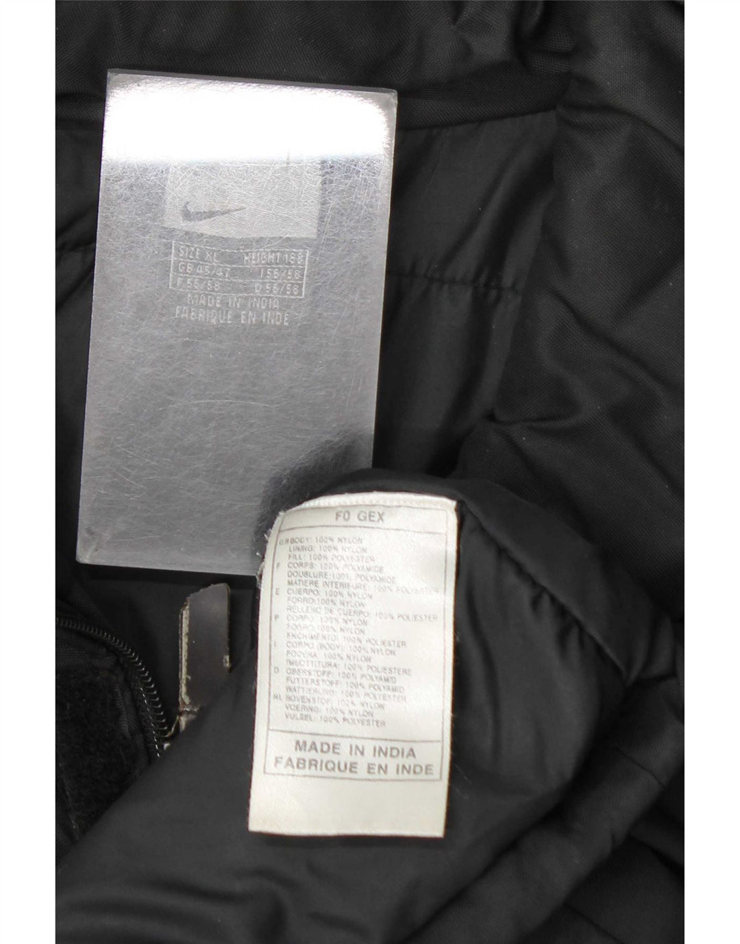 Giacca a vento da uomo Nike UK 45/47 XL nylon nero