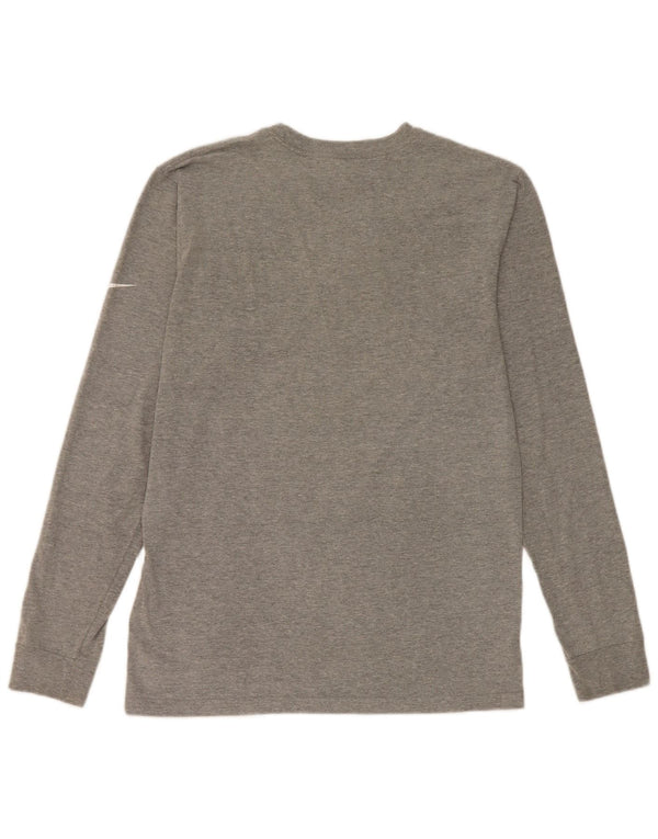 Nike Packers Graphic Top manica lunga da uomo in cotone grigio piccolo