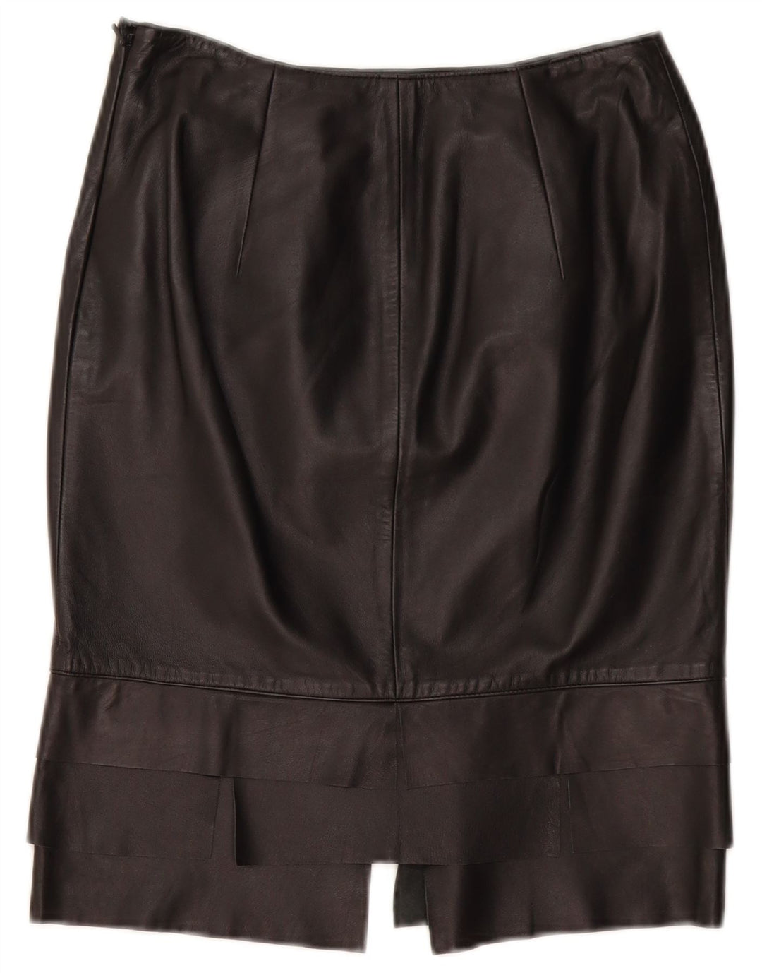 ROBERTA SCARPA Gonna a vita alta da donna US 6 media W26 in pelle nera