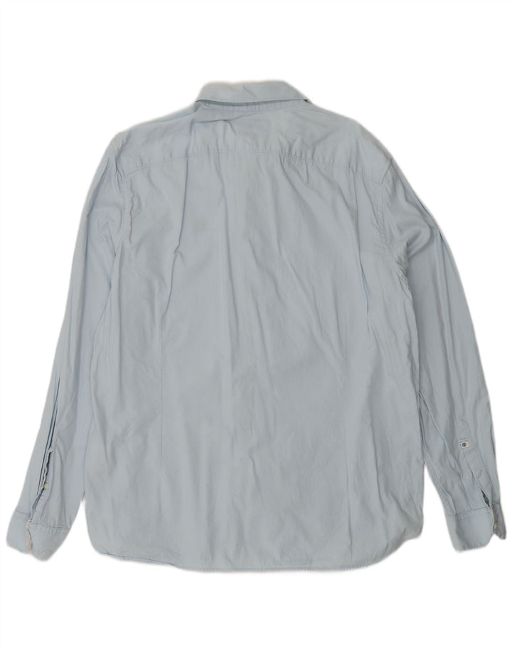 Camicia Timberland da uomo slim fit XL in cotone blu