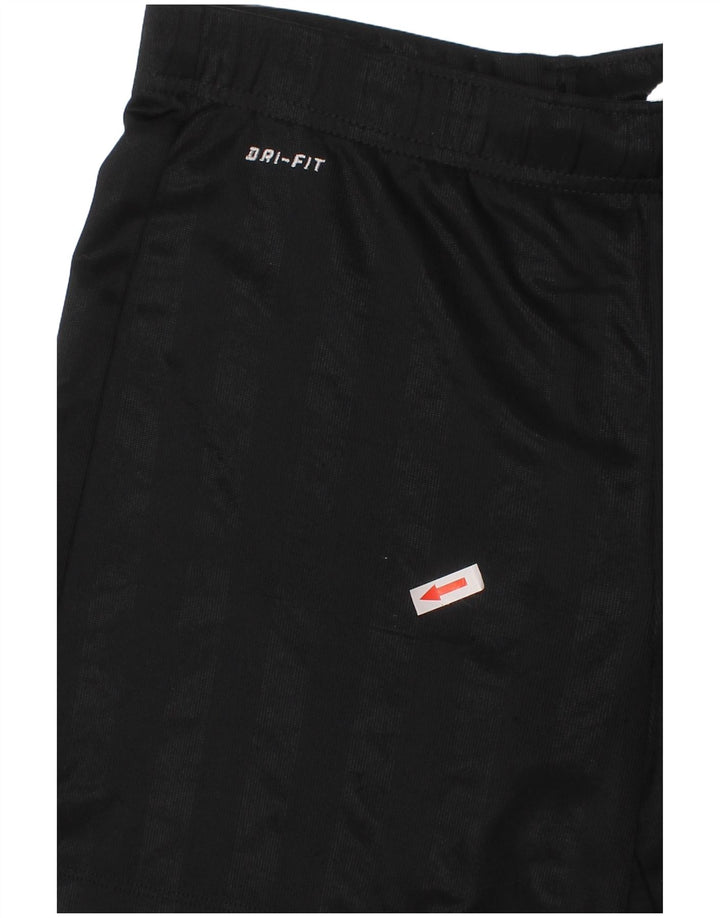 Pantaloncini sportivi Nike da ragazzo Dri Fit 10-11 anni poliestere a righe nere medie