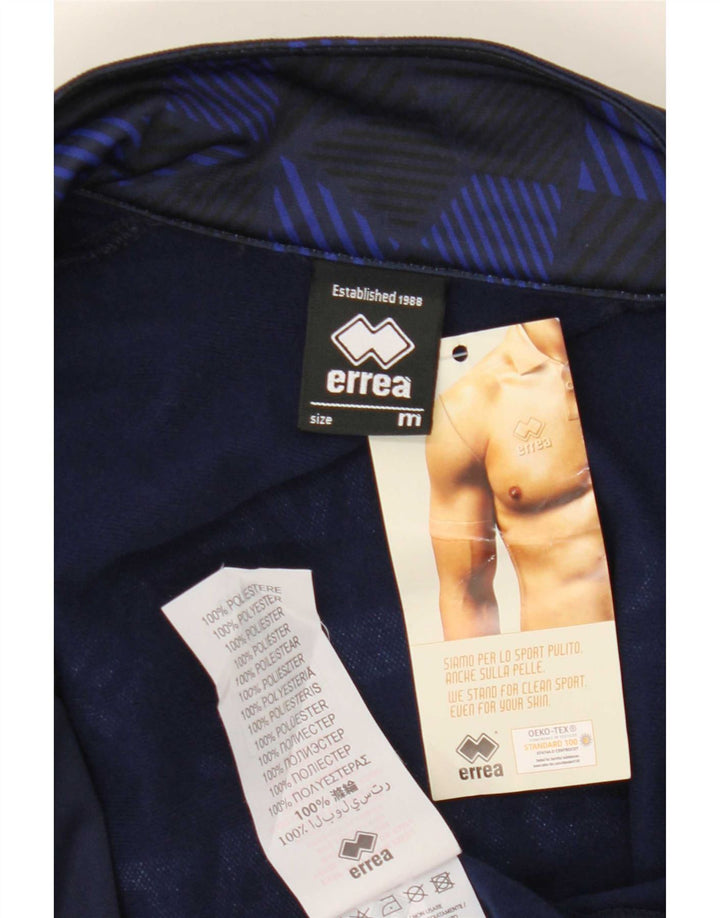 Giacca da ginnastica grafica da uomo Errea, media, in poliestere blu navy