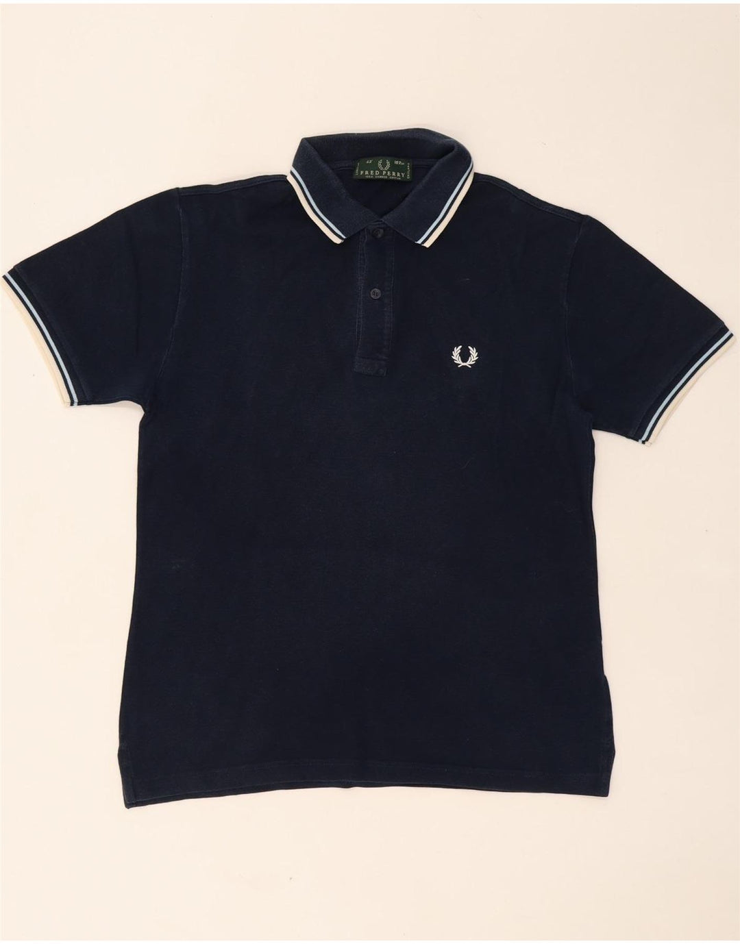 Polo da uomo FRED PERRY in cotone blu navy medio
