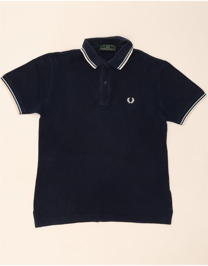 Polo da uomo FRED PERRY in cotone blu navy medio