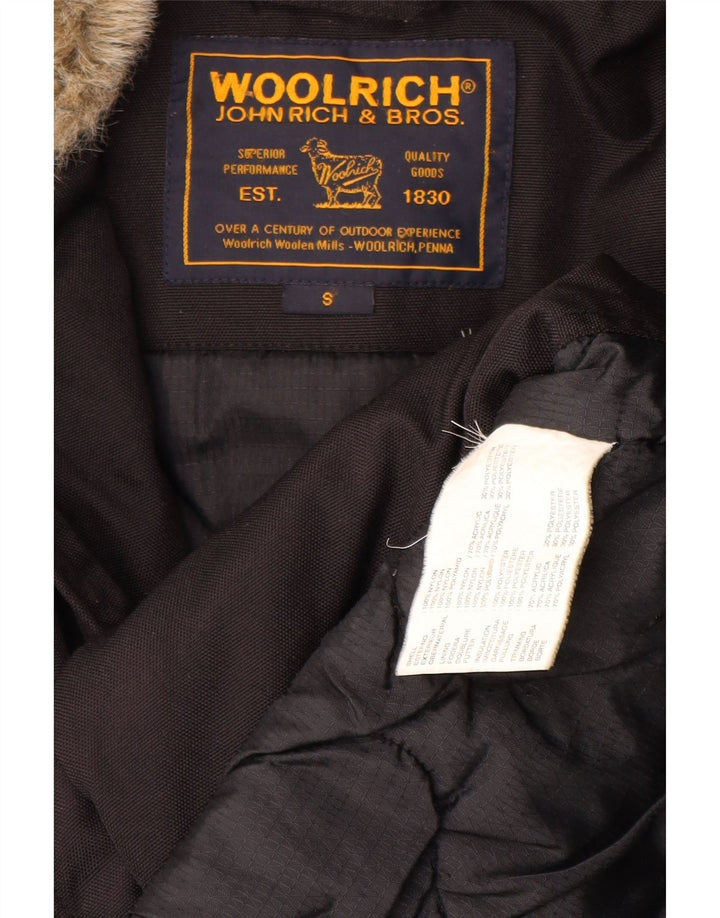 Giacca Parka con cappuccio da uomo Woolrich UK 36 Small Poliestere nero