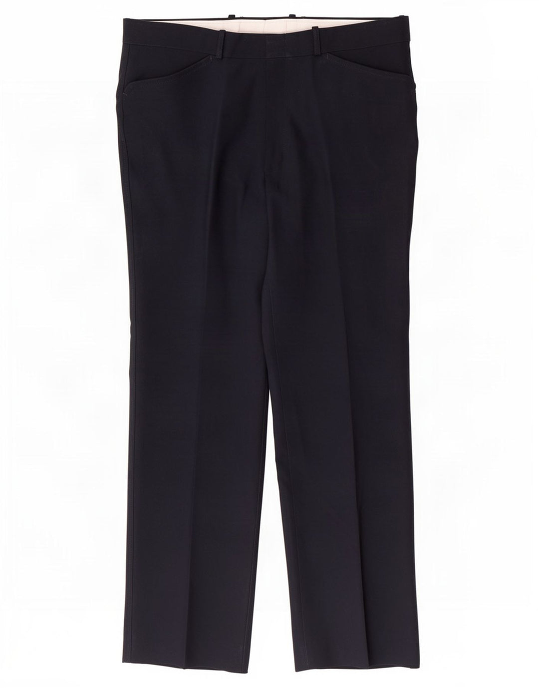 Pantaloni casual dritti da uomo Farah W36 L30 poliestere blu navy